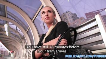 PublicAgent Long Leggy Blonde fucked hard outside
