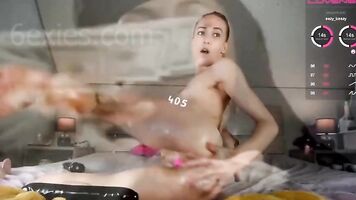German blonde has multiple orgasms