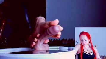 Foot stream record foot teasing the dick - mistressinni CB