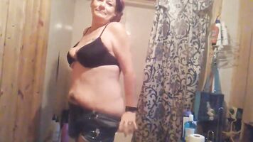 Redhead Tweaking Slut Strips