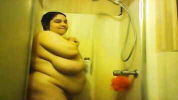 bbw solo shower webcam