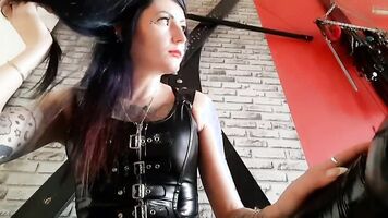 Dominatrix Nika's spit and drool for you, nothing