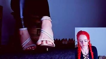 Foot stream record high heels that will get you instantly hard and bare white ass that is ready