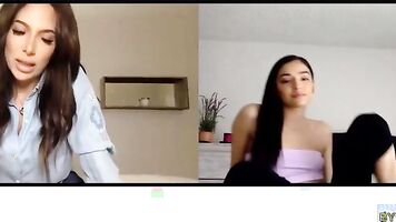 Lesbian Stepdaughter And Mommy Have Webcam Sex
